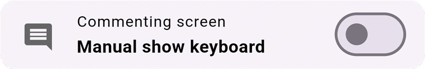 Keyboard-off